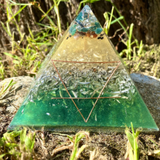 Earth Elemental Orgonite Pyramid - Large