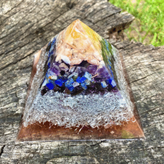 Sunset Orgonite Pyramid