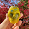 Beeswax Orgone Happy Skull with Amazonite & Pyrite - Image 9