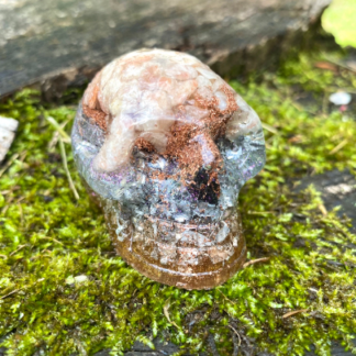 Sunstone Orgone Happy Skull